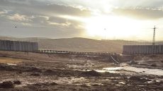 أمطار غزيرة تؤدي لانهيار جزئي بجدار الفصل العنصري في الخليل