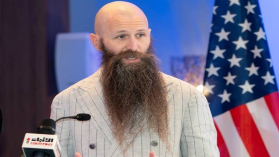 السفير الأمريكي في زفاف إحسان حداد