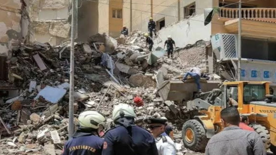 وفاة 6 جراء انهيار مبنيين في طرابلس بلبنان