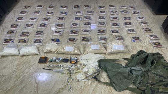 المنطقة العسكرية الشرقية تحبط محاولة تهريب مواد مخدرة بوسطة بالونات