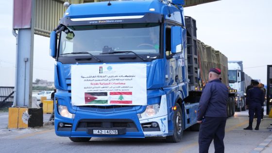 الأردن يرسل قافلة مساعدات جديدة إلى لبنان