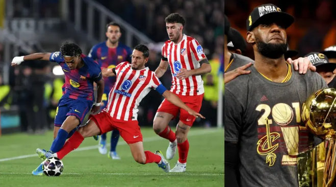 برشلونة يستعين بليبرون جيمس لتحقيق “ريمونتادا” أمام أتلتيكو