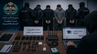 ضبط 4 أشخاص عرضوا معدات إلكترونية للغش على الطلبة في إربد