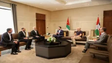 ولي العهد يستقبل الحكام الأردنيين بعد مشاركتهم في كأس العالم