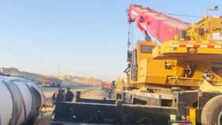 تدهور صهريج غاز على الطريق الصحراوي يعيق المرور