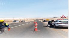 الدوريات الخارجية: تحويلة مرورية على طريق الغور الصافي تمهيدًا لإنشاء جسر