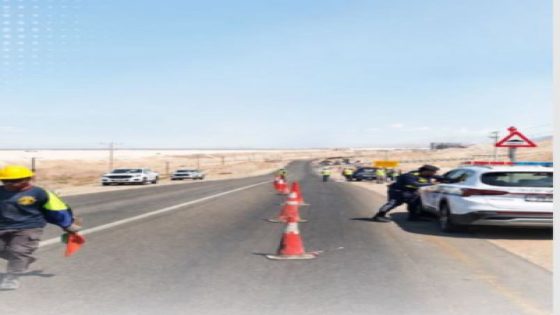 الدوريات الخارجية: تحويلة مرورية على طريق الغور الصافي تمهيدًا لإنشاء جسر